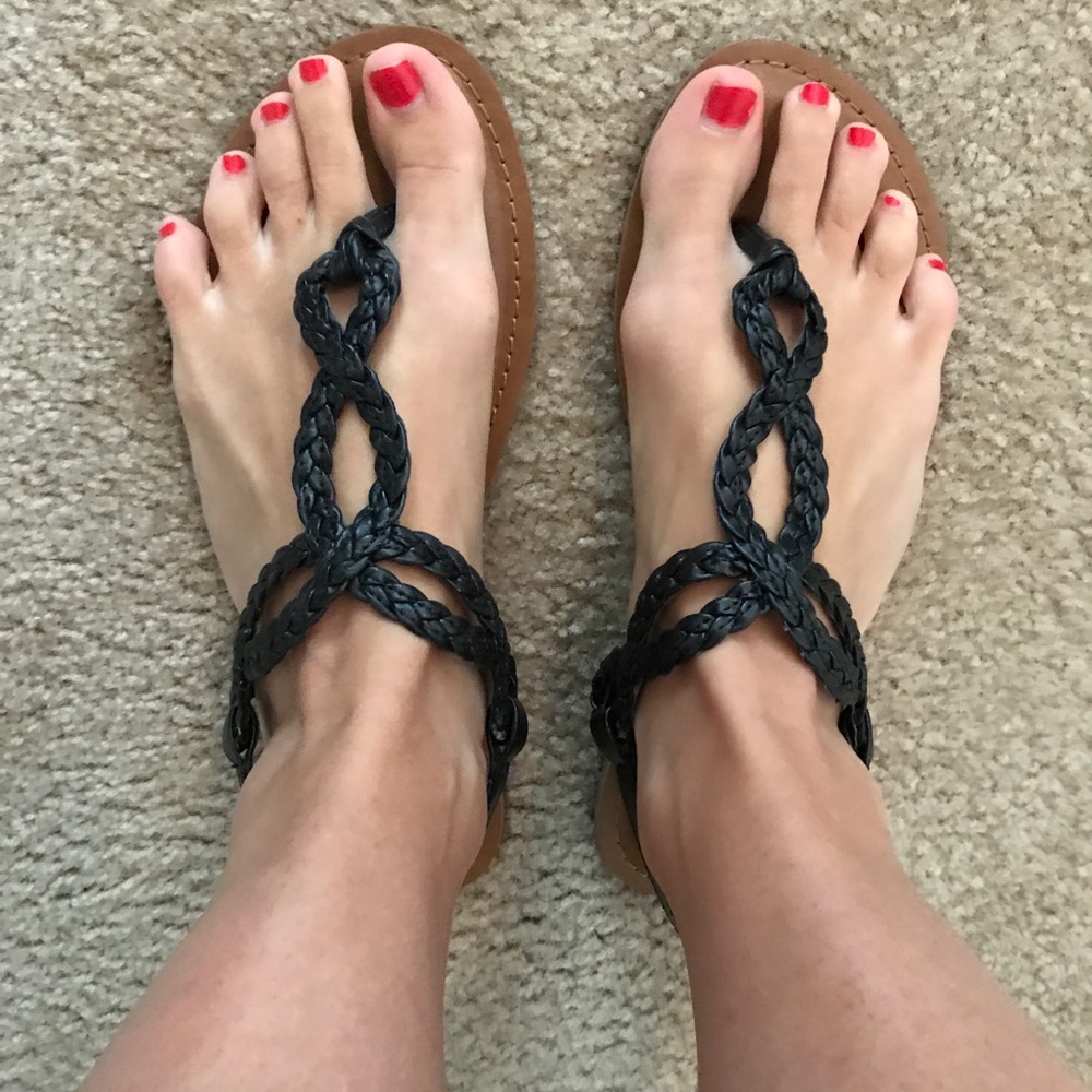 Black sandals